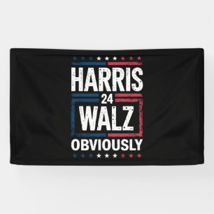 Harris Walz Blijkbaar Harris Waltz 2024 Verkiezing Spandoek