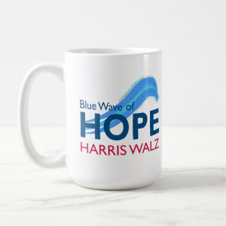 Harris Walz Blue Wave of Hope Koffiemok