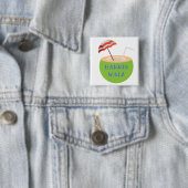 Harris Walz Coconut Button (In situ)