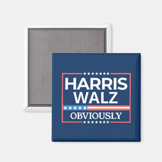 Harris Walz. Duidelijk. Kamala Harris Tim Walz Magneet (Voorkant / Achterkant)
