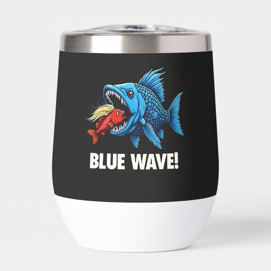 Harris Walz Élection Blue Waves Démocrate Fish (Avant)