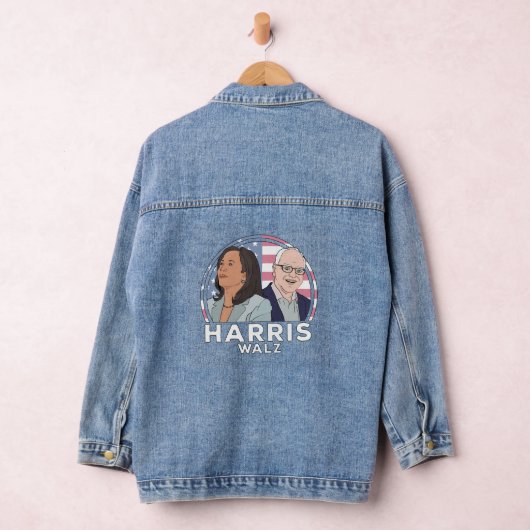 Harris Walz Election Denim Jacket (Hangar)