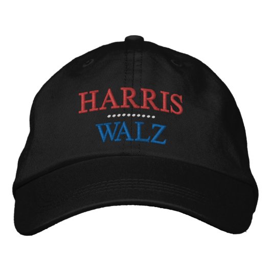 Harris Walz Election Geborduurde Pet (Voorkant)