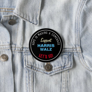 HARRIS WALZ Hope maakt comeback Ronde Button 7,6 Cm