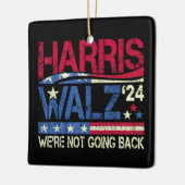 Harris Walz Kamala Harris 2024 Tim Walz Keramisch Ornament (Links)