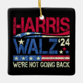 Harris Walz Kamala Harris 2024 Tim Walz Keramisch Ornament (Voorkant)