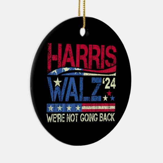 Harris Walz Kamala Harris 2024 Tim Walz Keramisch Ornament (Rechts)