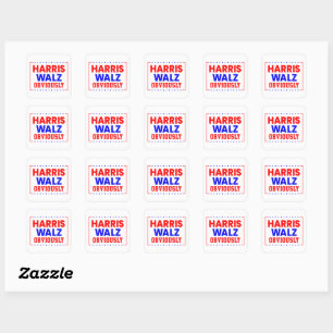 Harris Walz Kamala Harris voor President Vierkante Sticker