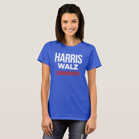 Harris Walz natuurlijk T-shirt (Voorkant volledig)