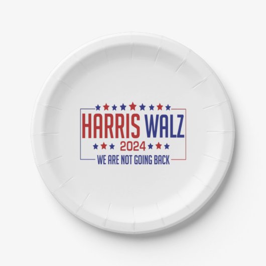 Harris Walz Papieren Bordje (Voorkant)