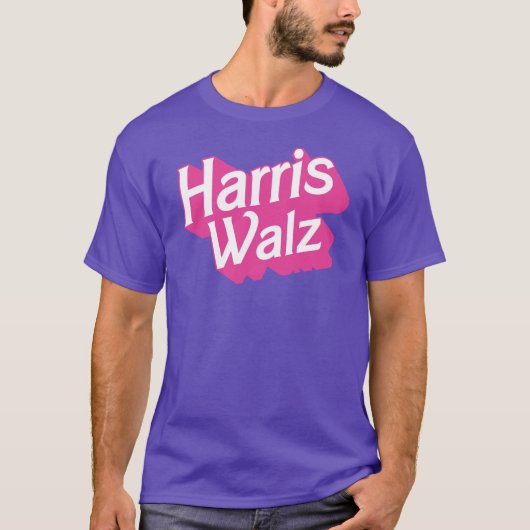 Harris Walz Pink T-shirt (Voorkant)