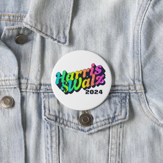 Harris & Walz Rainbow Ronde Button 7,6 Cm (In situ)