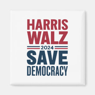 Harris Walz redt de democratie Magneet