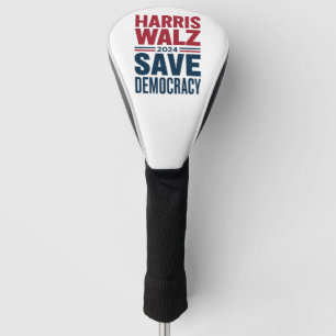 Harris Walz Redt Democratie Golfheadcover
