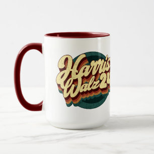 Harris Walz Retro Mok