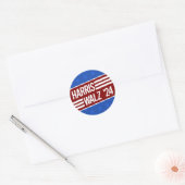 Harris Walz Ronde Sticker (Envelop)