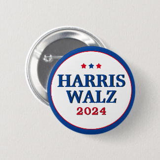 Harris Walz stemt in 2024 voor Democraten Ronde Button 5,7 Cm