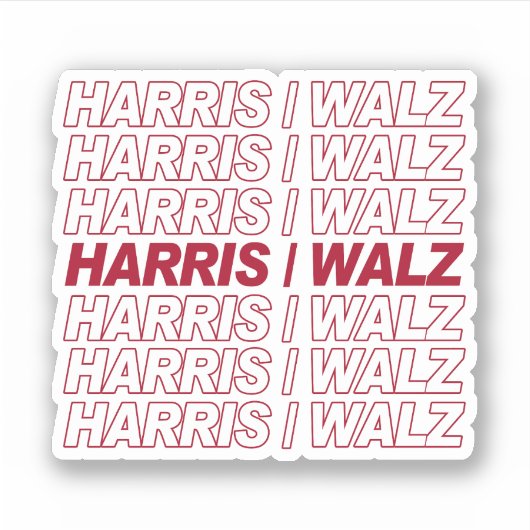 Harris / Walz Sticker (Voorkant)