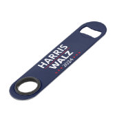 Harris Walz Verkiezingen 2024 III Speed Flessenopener (Achterkant Gekanteld)