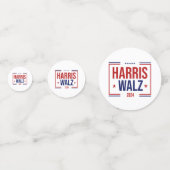 Harris Walz verkiezingscampagne Confetti (Voorkanten)