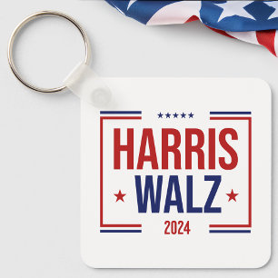 Harris Walz verkiezingscampagne Sleutelhanger