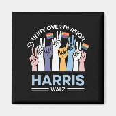 Harris Walz Waltz 2024 Eenheid over Divisie Magneet (Voorkant)