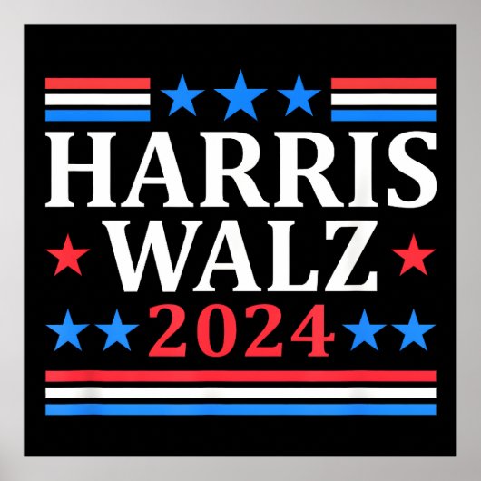 Harris Walz Waltz 2024 Poster (Voorkant)
