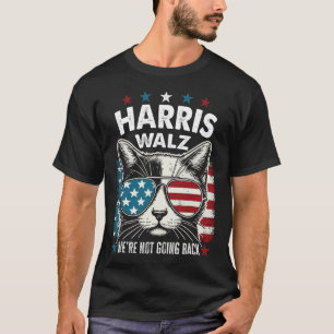 Harris Walz Waltz 2024 We gaan niet terug grappig T-shirt