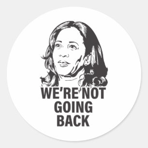 Harris, we gaan niet terug naar 2024 ronde sticker