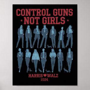 Harris Wheimer 2024 Controleer wapens, geen meisje Poster