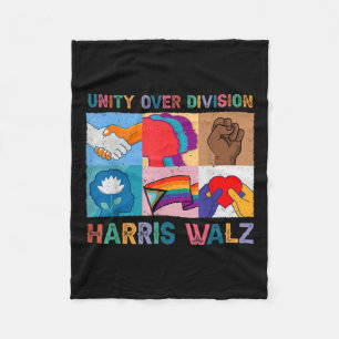 Harris Wheimer 2024 Eenheid over Divisie Kamala Ha Fleece Deken