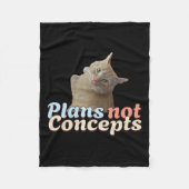 Harris Wheimer Cat zegt dat stemplannen geen conce Fleece Deken (Voorkant)