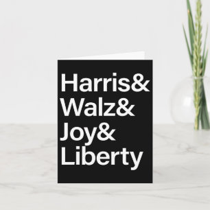 Harris Wheimer Joy Liberty Vote Kamala Harris Pres Kaart