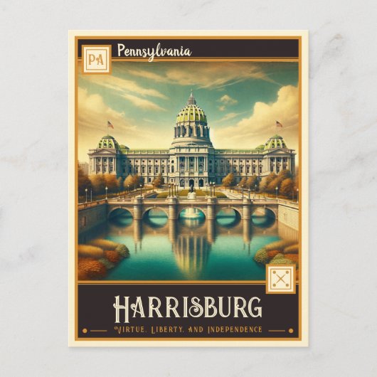 Harrisburg, Pennsylvania |  Briefkaart (Voorkant)