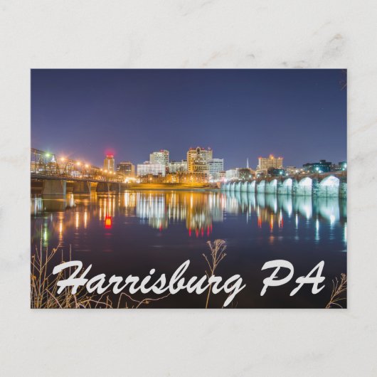 Harrisburg Pennsylvania skyline Briefkaart (Voorkant)