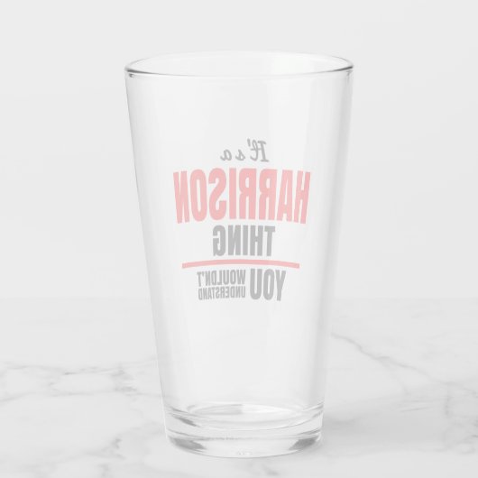 Harrison ding dat je niet zou begrijpen glas (Achterkant)