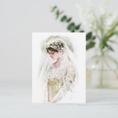 Harrison Fisher: De bride Briefkaart (Staand voorkant)