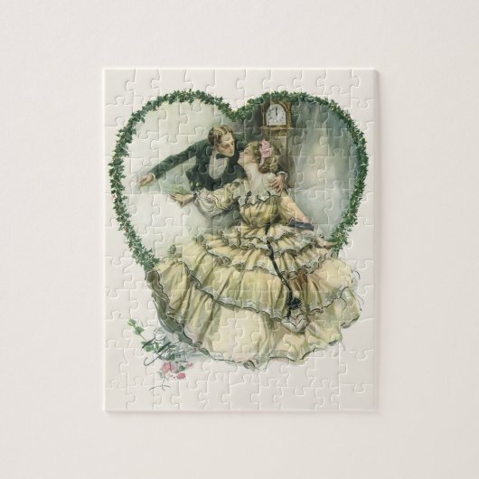 Harrison Fisher, kerstbriefje en bruin Legpuzzel (Verticaal)