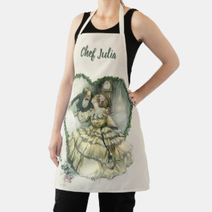 Harrison Fisher, kerstbriefje en bruin Schort