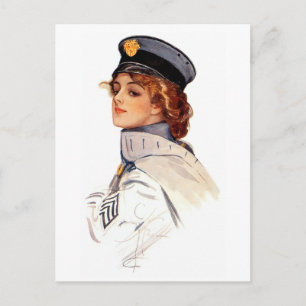 Harrison Fisher Maid in Arms Briefkaart