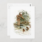Harrison Fisher Song van Hiawatha Red Indian Otter Briefkaart (Voorkant / Achterkant)