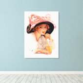 Harrison Fisher: Verfrissing Canvas Afdruk (Insitu (Houten vloer))