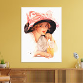 Harrison Fisher: Verfrissing Canvas Afdruk (Insitu (Woonkamer))