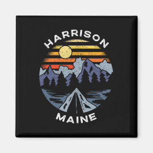 Harrison Maine Bergen Vakantie Camping Souvenir Magneet