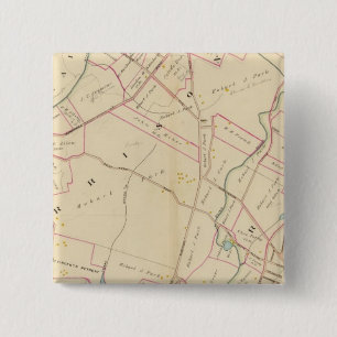 Harrison, Rye, New York Vierkante Button 5,1 Cm