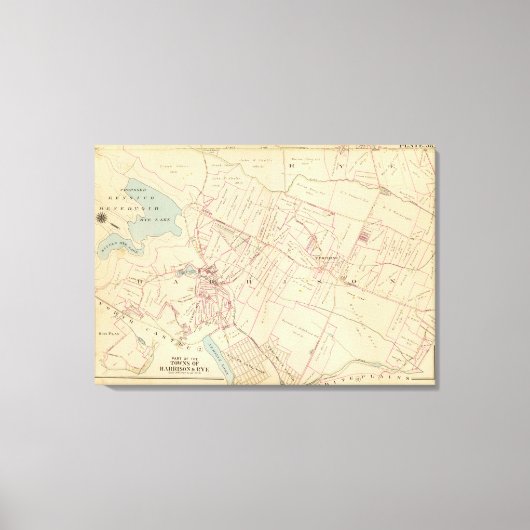 Harrison, Rye, NY Canvas Afdruk (Voorkant)