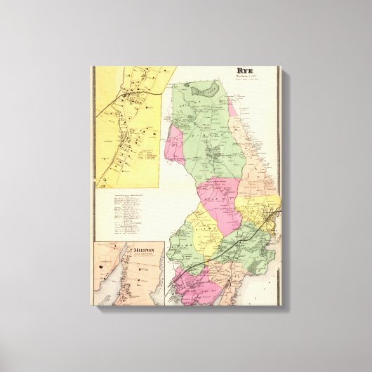 Harrison, Rye-steden Canvas Afdruk (Voorkant)