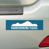 Harrisonburg Virginia Alsjeblieft Bumpersticker (Op auto)