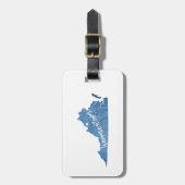 Harrisonburg Virginia Wood Grain Bagagelabel (Voorkant verticaal)