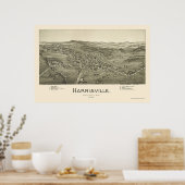 Harrisville, WV Panoramic Map - 1899 Poster (Keuken)
